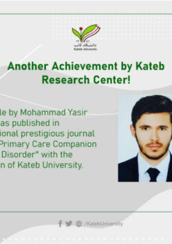 An article by Mohammad Yasir Essar was Published in another Prestigious Journal.