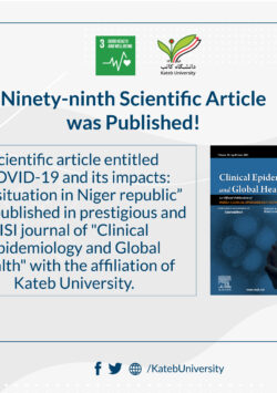 Ninety-Ninth Scientific Article was Published.