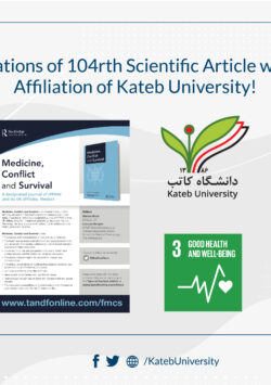 Publication of 104th Scientific Article with the Affiliation of Kateb University!